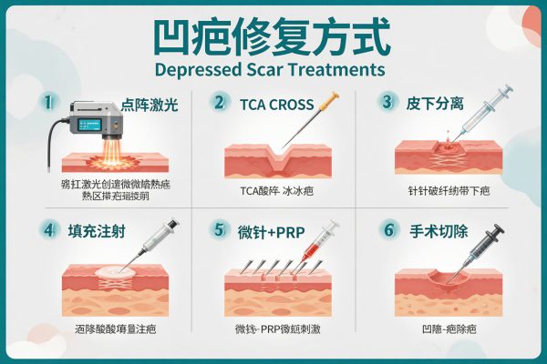 凹疤皮下剥离+真皮移植:从松解粘连到填补缺损,一次把修复逻辑讲清楚 1 凹疤皮下剥离+真皮移植:从松解粘连到填补缺损,一次把修复逻辑讲清楚