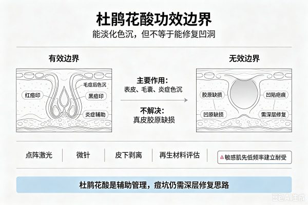 杜鹃花酸能治凹洞痘疤吗？搞懂成分功效，别把期待放错地方