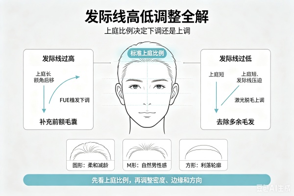 发际线调整全攻略：过高下调、过低上调，找回面部黄金比例