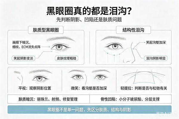 黑眼圈真的都是泪沟吗?破解眼周治疗迷思:盲目填补Volume小心适得其反 1 黑眼圈真的都是泪沟吗?破解眼周治疗迷思:盲目填补Volume小心适得其反