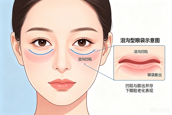 泪沟型眼袋怎么改善？先分清凸和凹，再选对方法