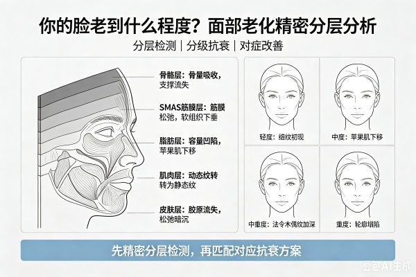 皮肤弹性与面部深层组织分析检测下垂元凶