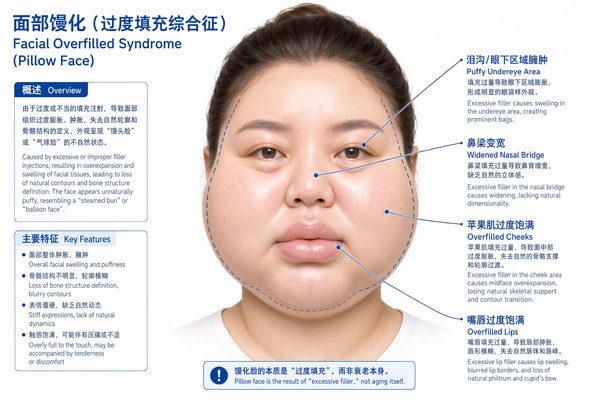 馒化脸是什么?面部过度填充综合征的原因、表现和修复方法一篇看懂 1 馒化脸是什么?面部过度填充综合征的原因、表现和修复方法一篇看懂