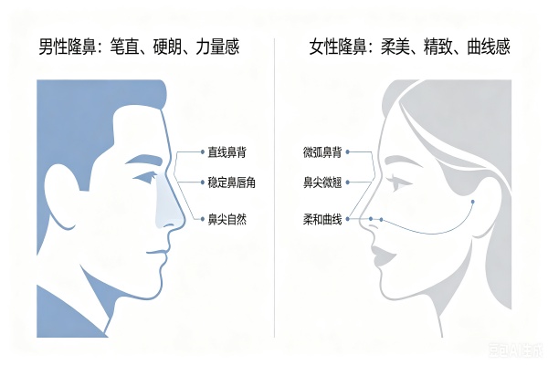 男生隆鼻,和女生的“高一点”完全不是一回事——韩国医生告诉你为什么直鼻比翘鼻更适合男性