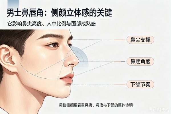 鼻唇角对了，侧颜就赢了——男士专属鼻唇角矫正全解析