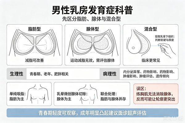 别让“男”言之隐困扰你：男性乳房发育症的成因与专业矫正方案