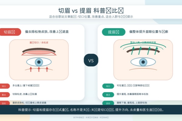 切眉手术vs提眉手术:一个“切”一个“提”,差在哪、怎么选、多少钱一篇看懂