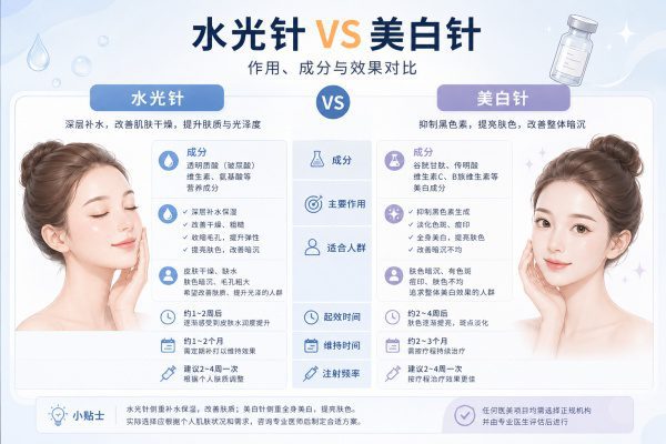 想美白又怕踩坑?美白针和水光针的区别,比你想象中要大得多 1 想美白又怕踩坑?美白针和水光针的区别,比你想象中要大得多