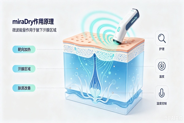 非侵入、不缝针、一次解决:miraDry微波去腋臭如何做到永久性汗腺消除