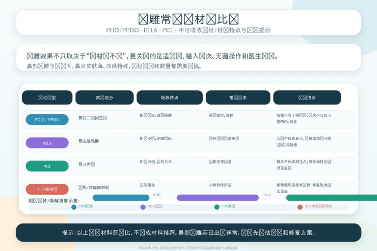 线雕物理提拉与生物再生双效示意图，标注倒刺线材抓住组织向上提拉