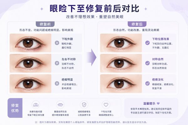眼睑下至修复：从”无辜感”到”回不去的眼”