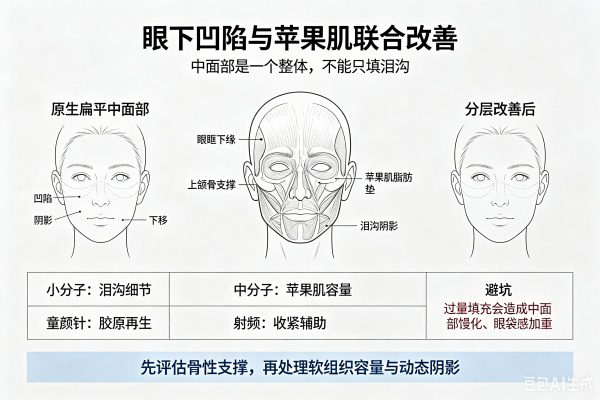 告别疲惫显老脸：眼下凹陷与苹果肌扁平的医美改善方案