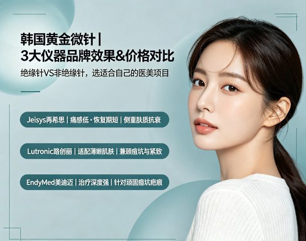 韩国黄金微针价格|三大品牌费用效果对比(2026) 1 韩国黄金微针价格|三大品牌费用效果对比(2026)