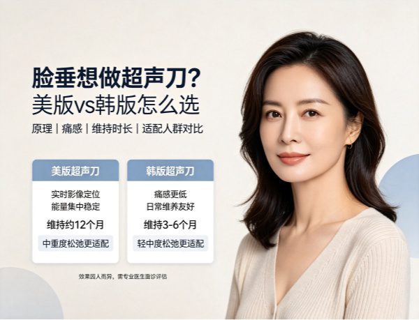 脸垂了想试超声刀，美版和韩版到底差在哪？