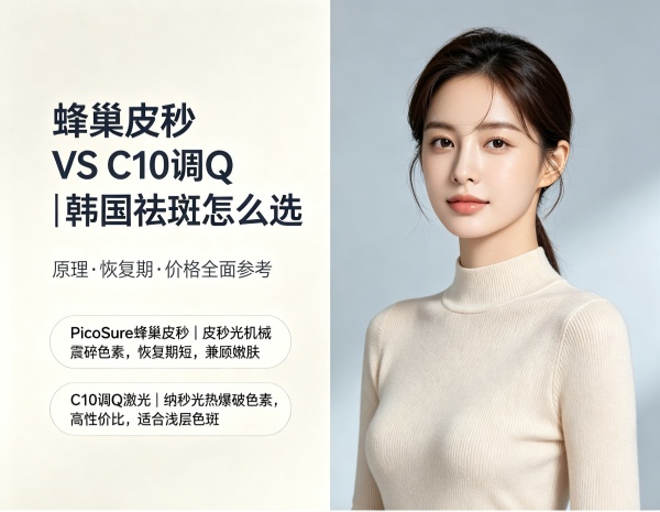 PicoSure蜂巢皮秒和C10调Q激光，韩国祛斑到底该选哪台？