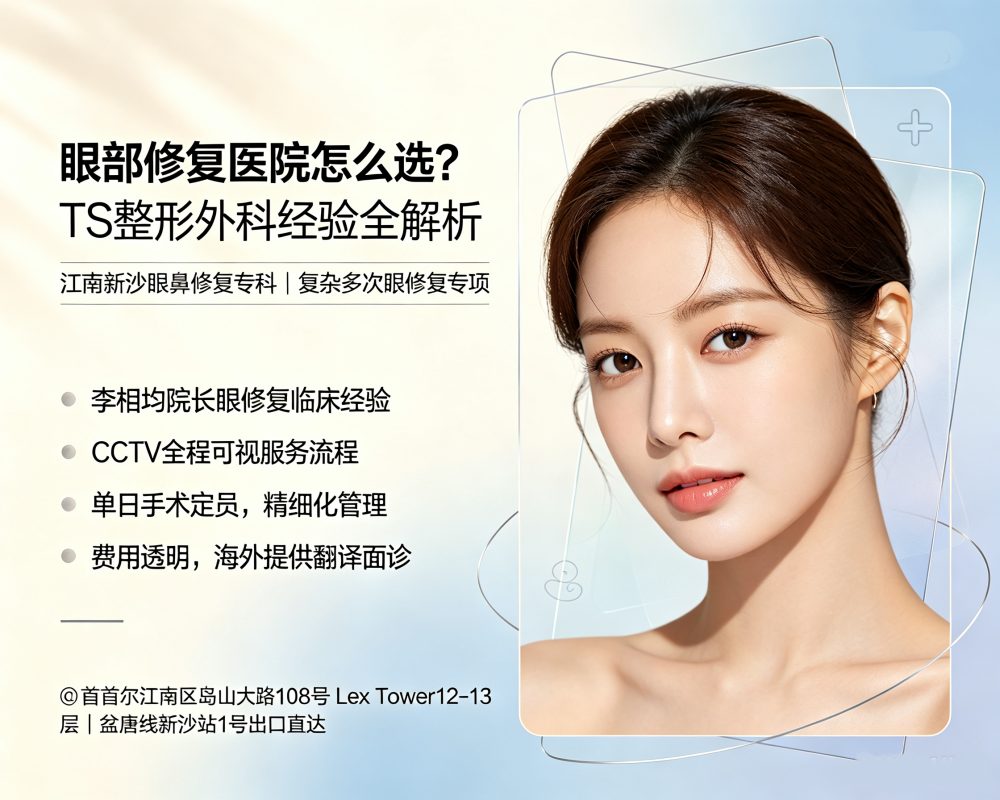 韩国眼部修复医院怎么选?TS整形外科数万例经验一次说清 1 韩国眼部修复医院怎么选?TS整形外科数万例经验一次说清