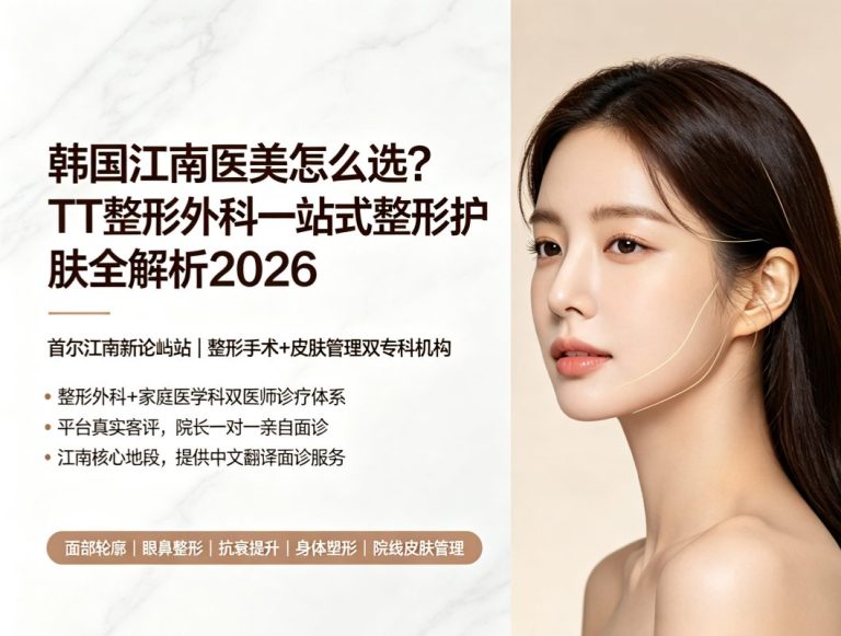 首尔江南TT整形外科：新论站一站式整形+皮肤管理，双专科医师体系，面部轮廓眼鼻抗衰塑形全覆盖