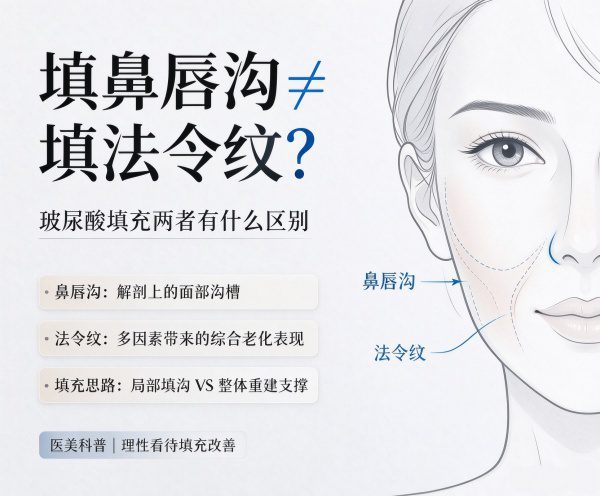 玻尿酸填鼻唇沟和法令纹，一样吗？区别到底在哪
