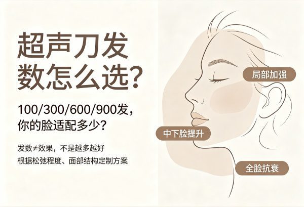 超声刀发数怎么选？100、300、600、900发，你的脸适合打多少