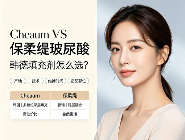 Cheaum和保柔缇玻尿酸有什么区别？韩国与德国玻尿酸对比