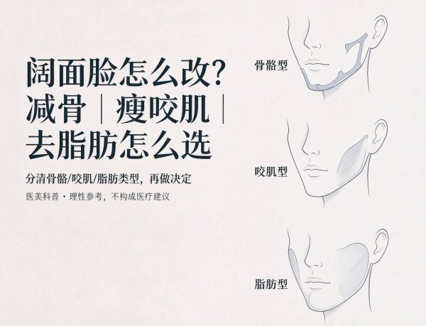 阔面脸该减骨、瘦咬肌还是去脂肪？看完再决定