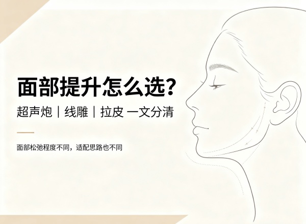 别急着做面部提升，先搞懂线雕、超声炮、拉皮到底怎么选