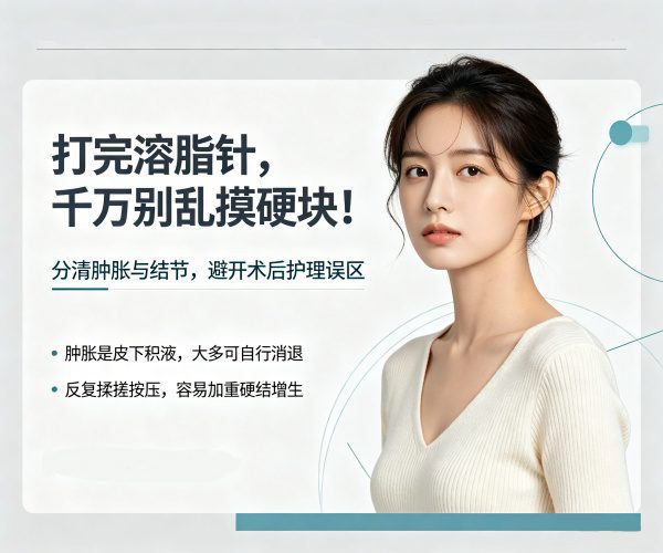 为什么资深医生让你打完溶脂针“不要乱摸硬块”？看懂“肿胀”和“结节”的3个本质区别