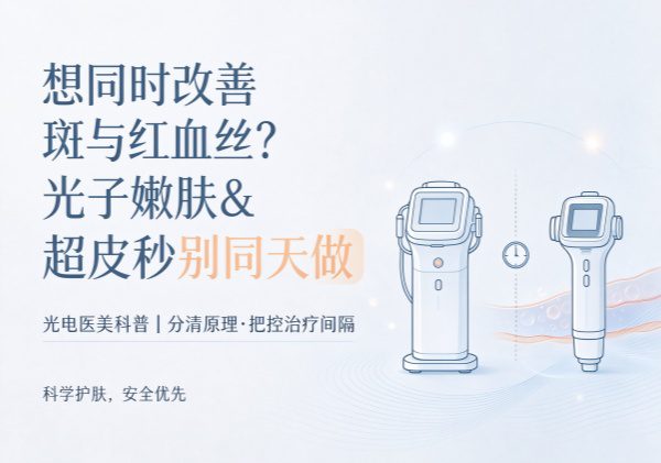 想一次搞定斑和红血丝？光子嫩肤和超皮秒别急着同天做