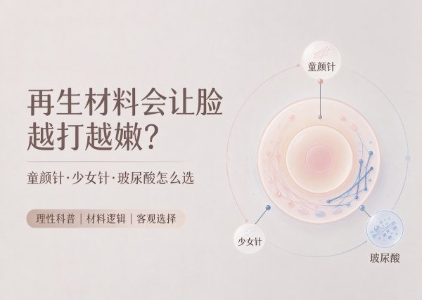 再生材料会让脸越打越嫩吗？童颜针、少女针、玻尿酸到底怎么选？